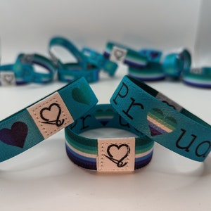 Gay Pride Reversible Wristband MLM
