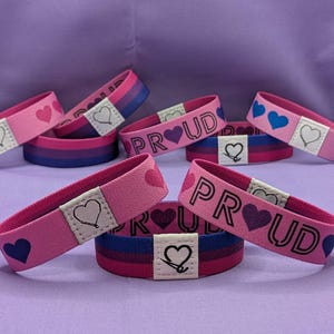 Bisexual Pride Reversible Wristband Bi