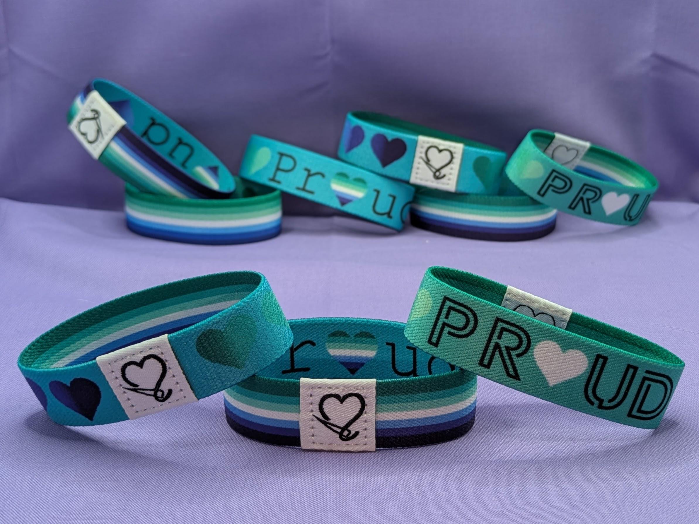 Orion Creations Bracelet en Silicone Gay Pride LGBT, communauté LGBTQ