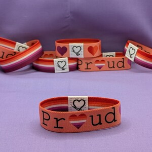 Dwustronna opaska na nadgarstek „Lesbian Pride” WLW zdjęcie 2