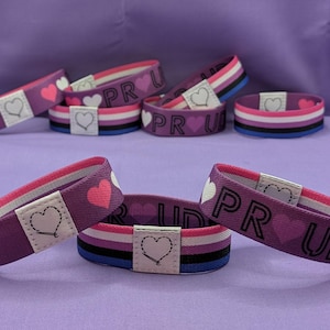 Genderfluid Pride Reversible Wristband