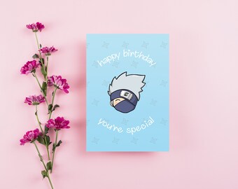 naruto birthday card etsy