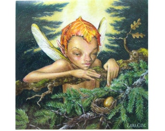 Woodland Fairy Fantasy Illustration Art Print