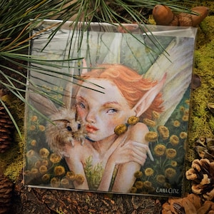 Moth Fairy Art Print | Fairy Forest Collection
