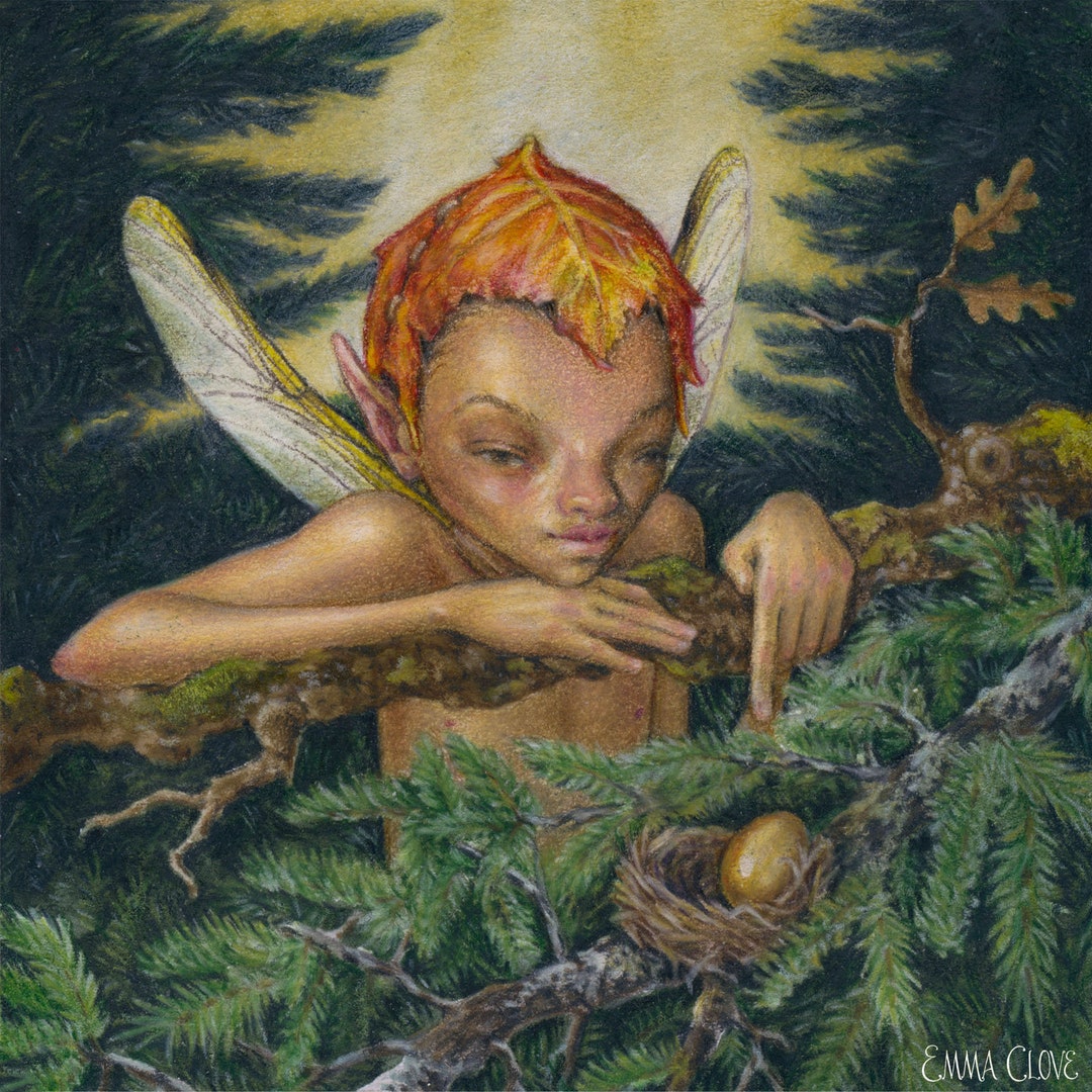 Autumn Fairy Art Print | Fairy Forest Collection - Etsy