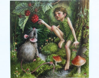 Woodland Fairy Fantasy Illustration Art Print