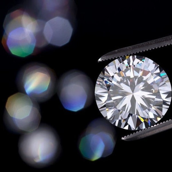 Tamaño del anillo Diamante blanco natural 0.50 a 1 Ct Claridad VVS1 Diamante suelto facetado de talla redonda Certificado Excelente calidad y corte al mejor precio