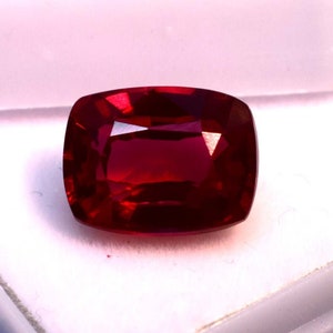 Red Ruby Cushion Shape 8.50 Ct Certified Natural Ring Size For Jewelry Use Loose Gemstone Ring Size, jewelry Making