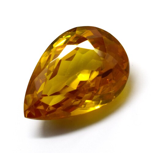 73.75 Ct Natural factory Yellow Sapphire Pear Shape Size 26 X 18 X 11 MM, Certified Loose Gemstone, Making Ring/ Pendant, Best Sale Going on.