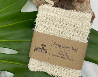 Natural Soap Saver Bag, Sisal Soap Saver Sack, Soap Exfoliating Soap Bag, Bath & Body, Birthday Gift