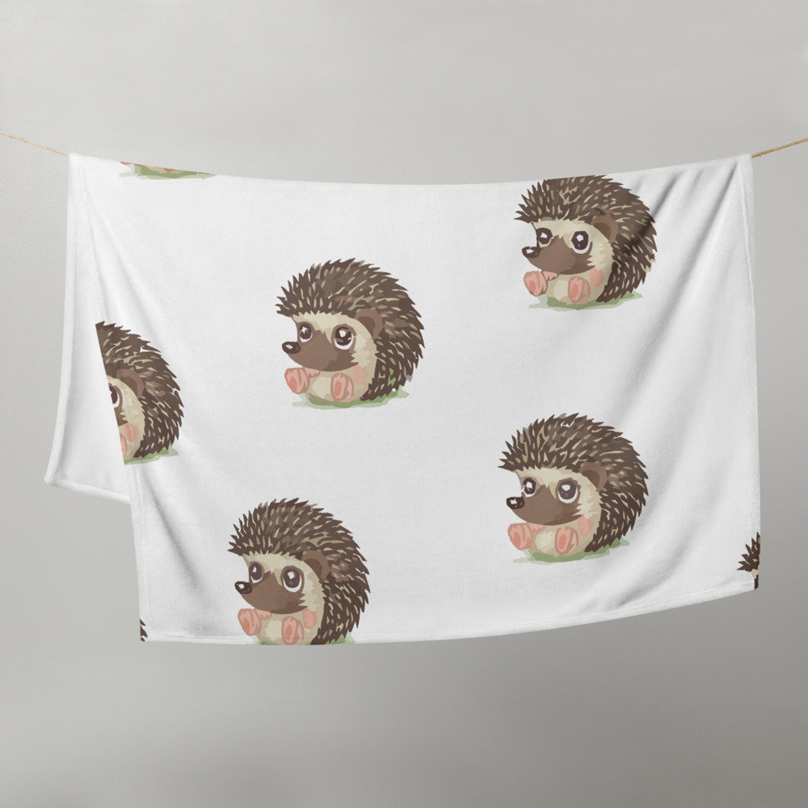 Hedgehog Blanket Baby & Toddler blanket birthday gift Etsy