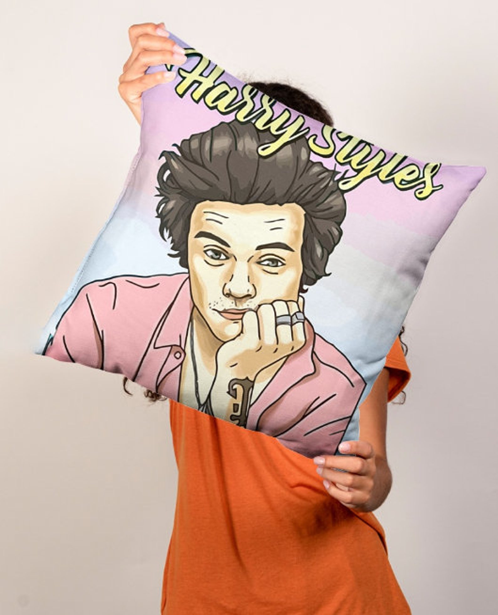 Harry Styles Pillow Harry Styles Print Birthday Gift Harry Etsy