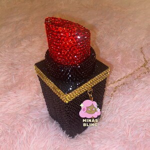 rhinestone lipstick purse