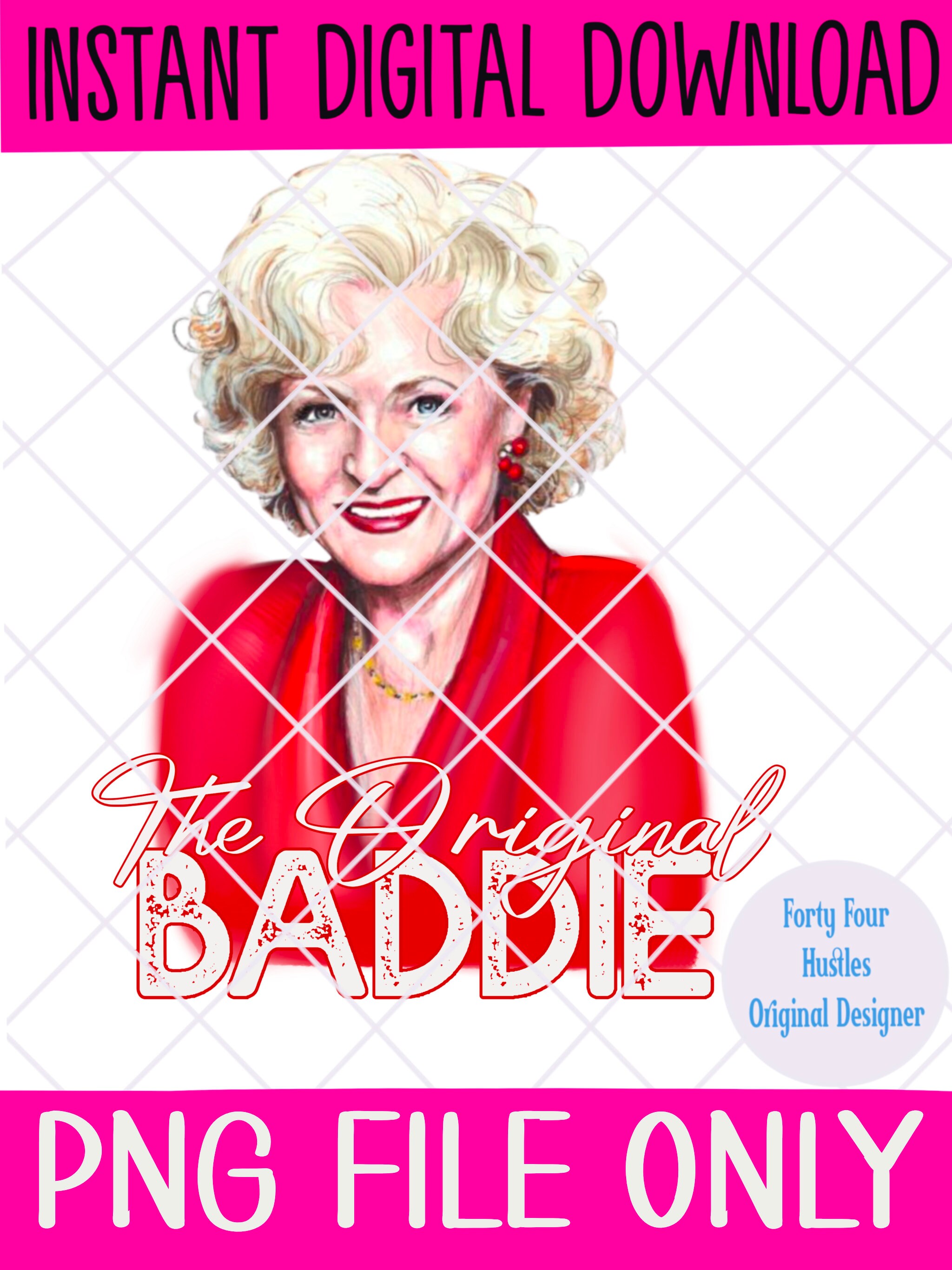 Golden Girls Betty White Baddie the Original Baddie - Etsy