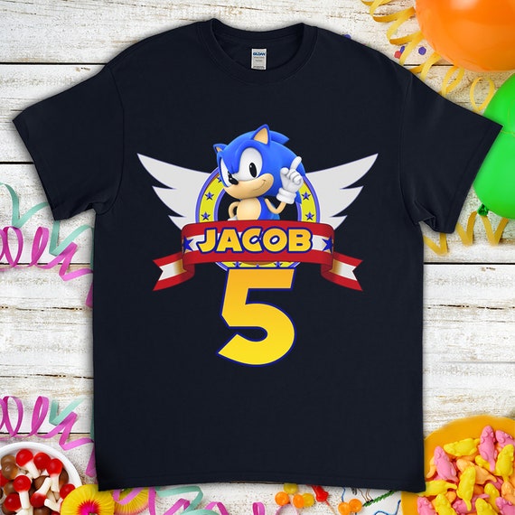 Sonic the hedgehog birthday shirt Clearance