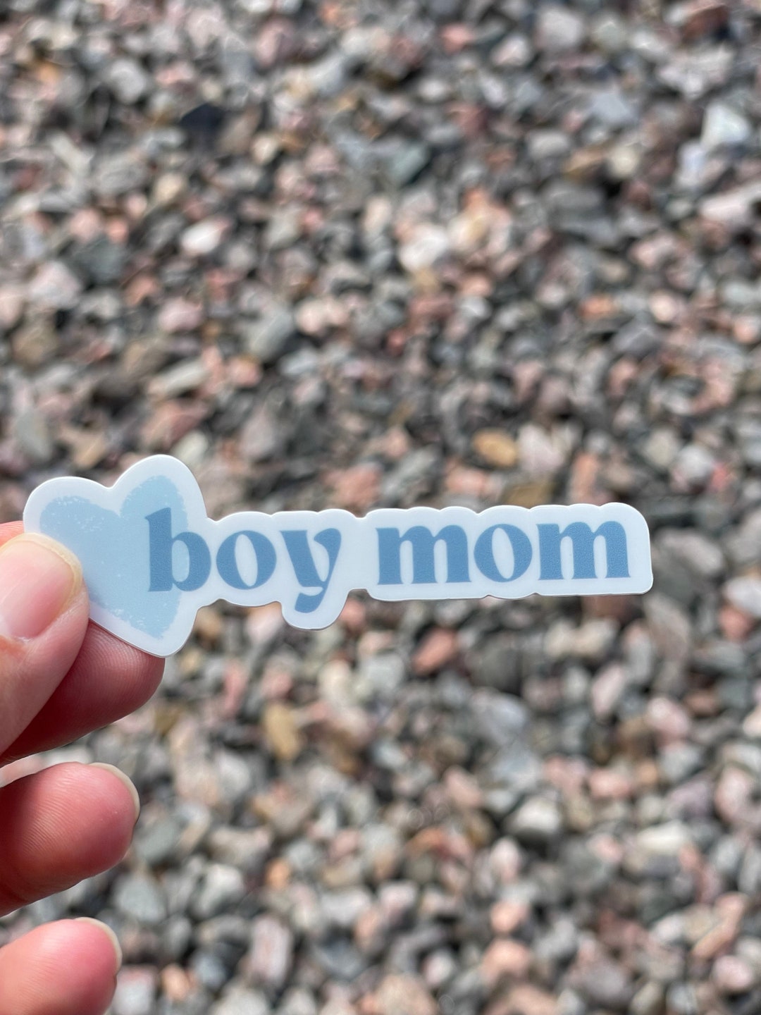 Mini Blue Boy Mom Sticker Boy Mom Life Sticker Small Etsy