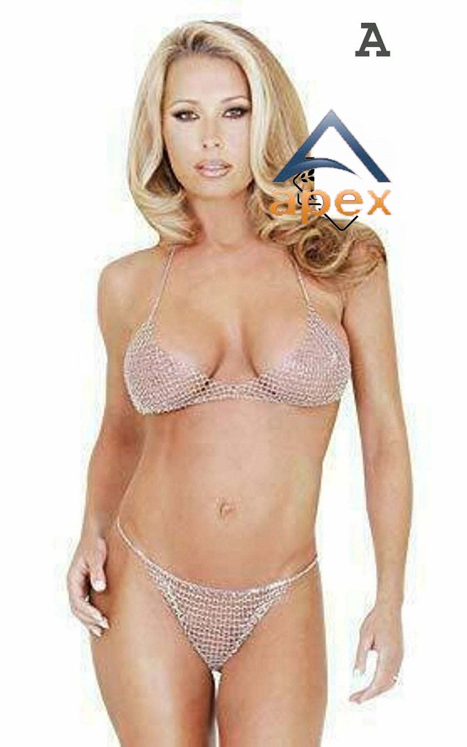 Armor Bikni Set Chainmail Bikini Aluminium Silver Chain Mail - Etsy