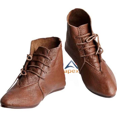 Medieval Leather Shoes Historical Shoes New Viking Shoes - Etsy