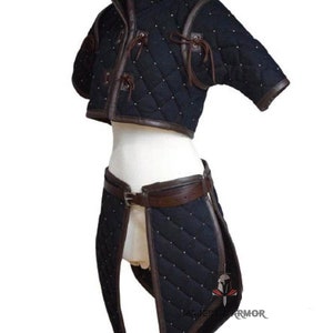 Female Gambeson PADDED Armor Assasin Witcher Inquisitor Rogue Medieval ...