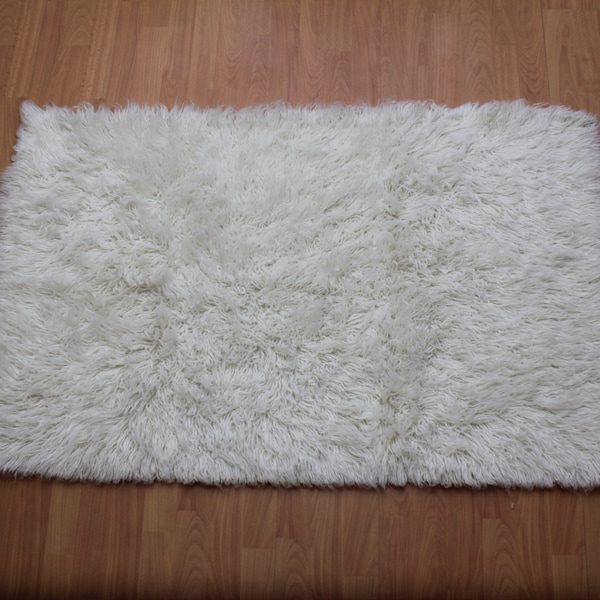 Shaggy Flokati Rugs in Natural Wool 1500gsm