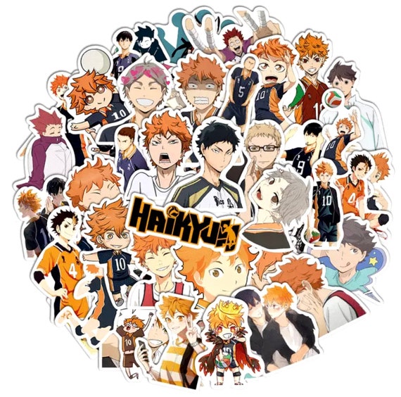 haikyuu stickers and decals anime stickers etsy