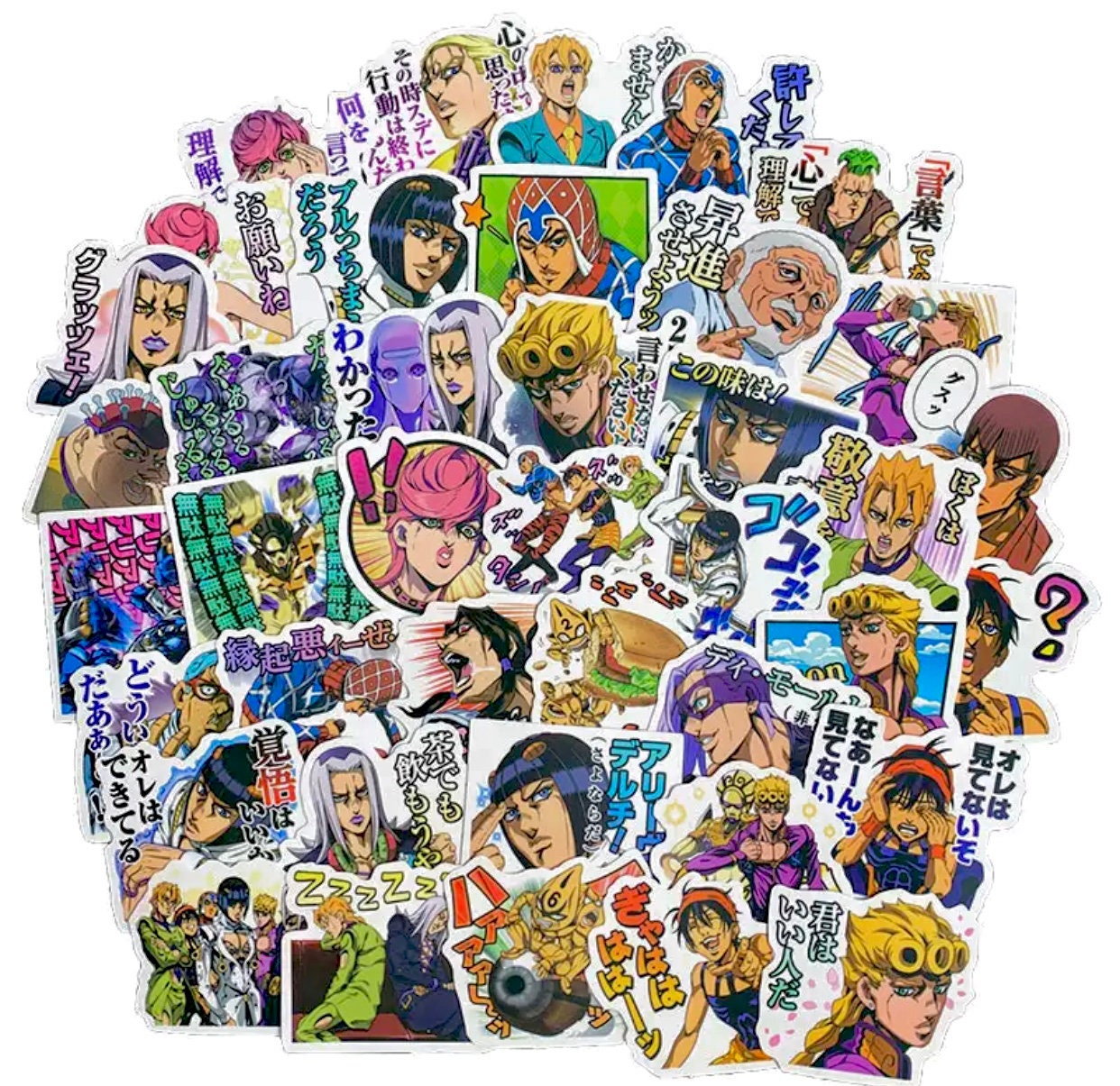  CRAIGWILLIS (3 PCs/Pack) Menacing Jojos Bizarre Adventure  Gogogogogo 3x4 Inch Die-Cut Stickers Decals for Laptop Window Car Bumper  Helmet Water Bottle