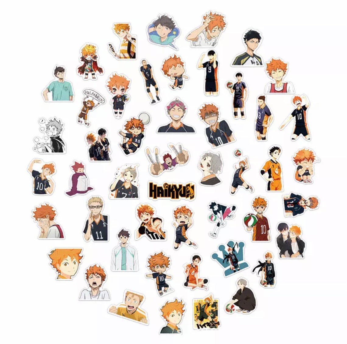 HAIKYUU Stickers and Decals Anime stickers Etsy