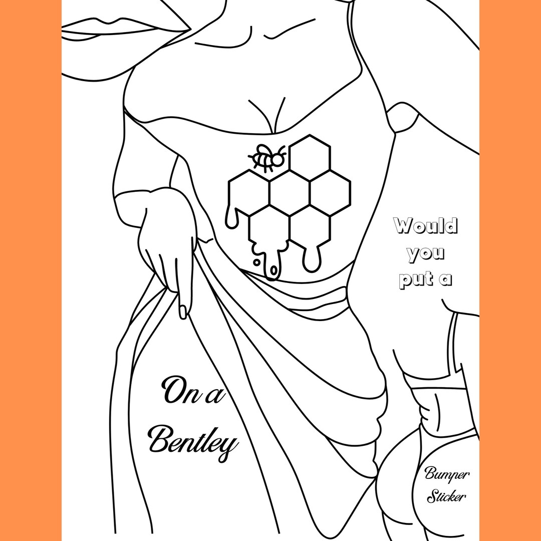 BADDIE COLORING PAGES - Etsy