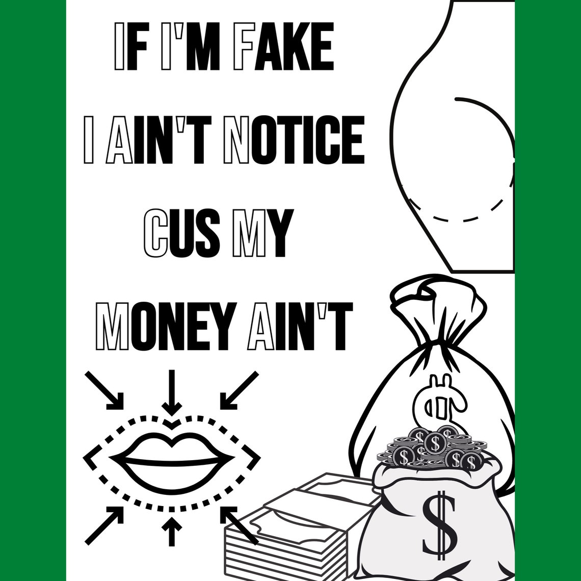 BADDIE COLORING PAGES - Etsy