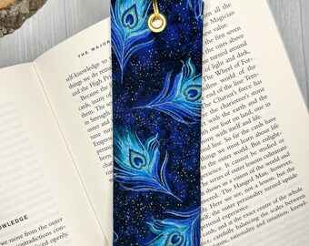 Fabric Bookmarks / Witchy Book Accessories / Book Page Holder / Book of Shadows & Spell Book Mark / Book Gifts / Metallic Unique Bookmark