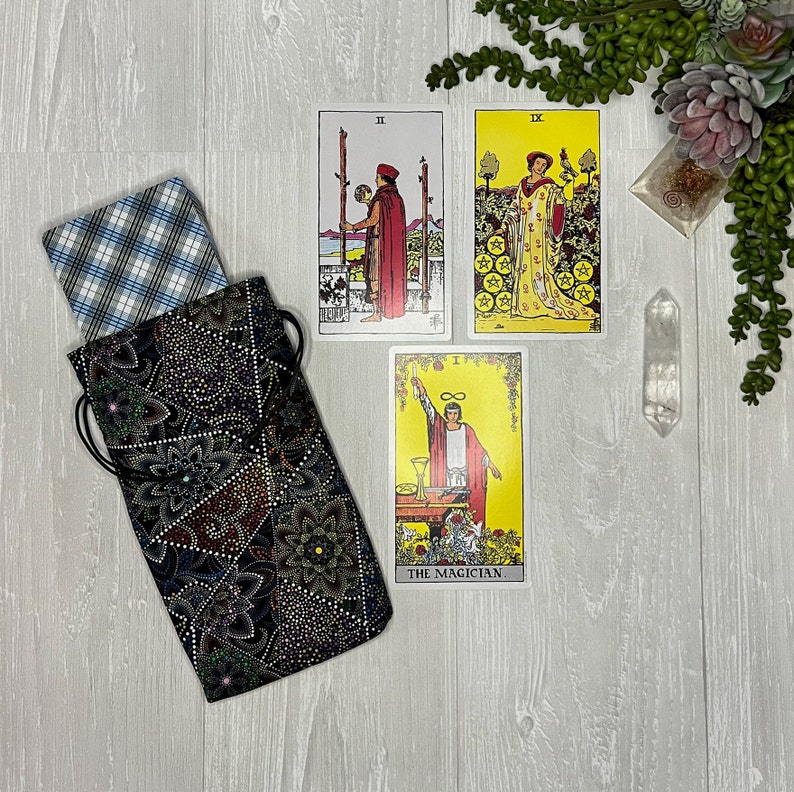 Large Tarot Bag, Drawstring Pouch for Tarot & Oracle Deck, Divination ...