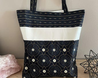 Celestial Tote Bag, Astrological Moon Phase Shoulder Bag, Witchy Tarot Tote Bag, Overnight Tote Bag, Witch Bag