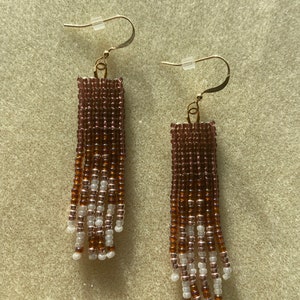 Amethyst | Miyuki Seed Bead Earrings