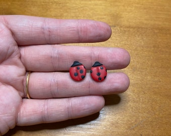 Ladybug | Insect | Beetle | Polymer Clay Earrings