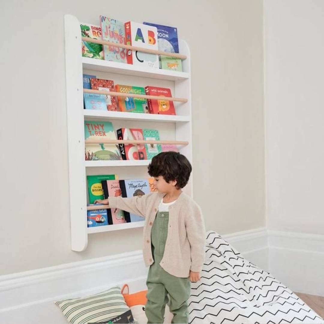 Montessori Shelves Round Slatted Wall Bookcase Kid's Room Etsy Australia