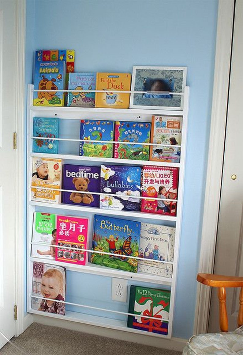Montessori Shelf Wall Bookcase Kid's Room Shelf Kids Etsy