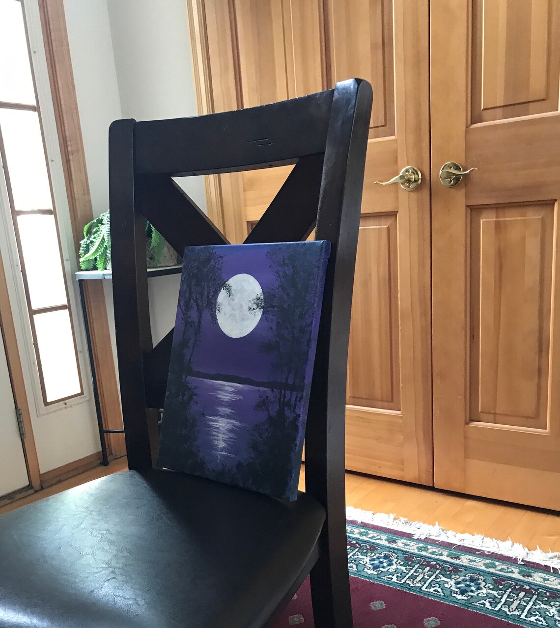 Purple Full Moon - Etsy