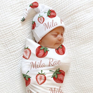 Strawberry sale swaddle blanket