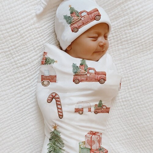 SANTA BABY CHRISTMAS Swaddle Christmas Hospital Photo Blanket Etsy