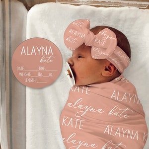 Baby name blankets etsy sale