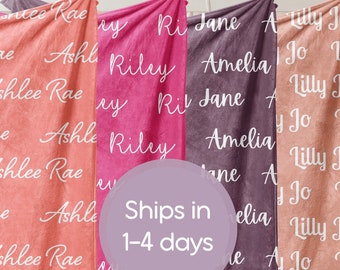 Personalized Custom Blanket, Baby Girl Blanket, Name Blanket, Kids Blanket, Girl Blanket Gift Personalized Gift, Custom Gift Baby Blanket