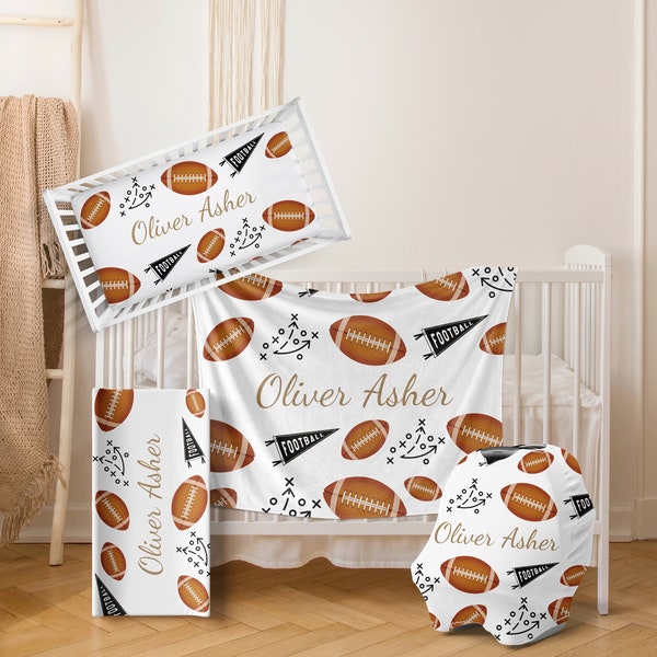 Football Crib Sheet Etsy