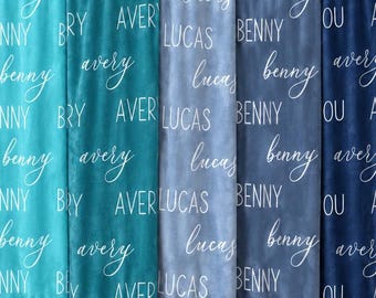 PERSONALIZED Blanket Boho Minky Baby Blanket With Name For Girls Boys Newborn Fleece Blanket New Baby Shower Gift Neutral Security Blanket