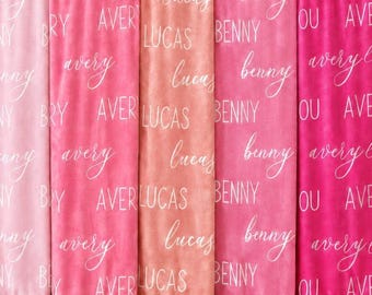 Best Baby Shower Gift For Expecting Parents PERSONALIZED Baby Blanket With Name For Girls Boys Newborn Fleece Blanket Kids Grandkids Present