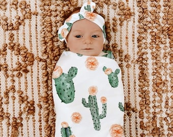 cactus swaddle set