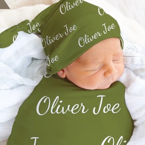 PERSONALIZED BLUE Pumpkin Swaddle Baby Boy Coming Home Outfit Etsy