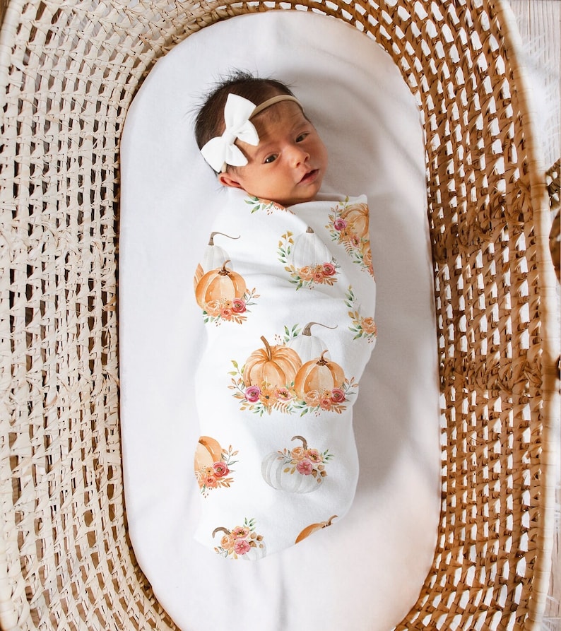 PINK LITTLE Pumpkin Swaddle Baby Girl Coming Home Outfit Fall Etsy