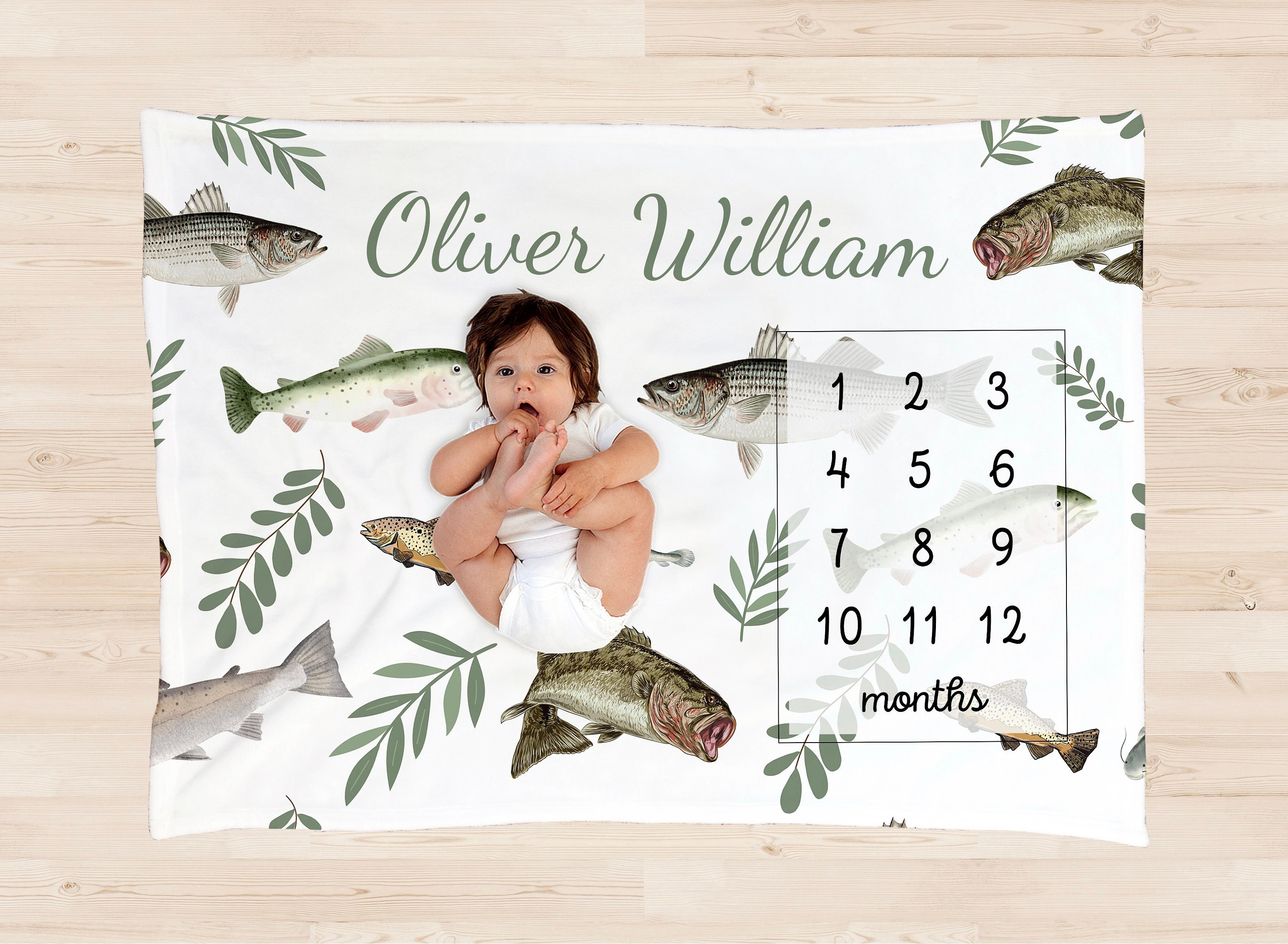 FISHING Milestone Blanket PERSONALIZED Baby BOY Monthly Fish Custom Age Month Growth Tracker New Mom Baby Shower Gift Adventure Baby Blanket Etsy Canada