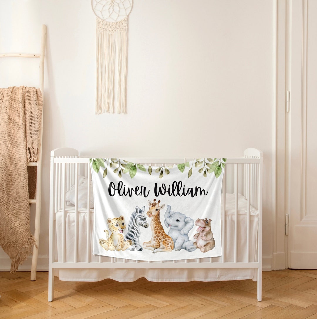 Safari Crib Bedding Set safari Nursery Safari Animal Baby Etsy