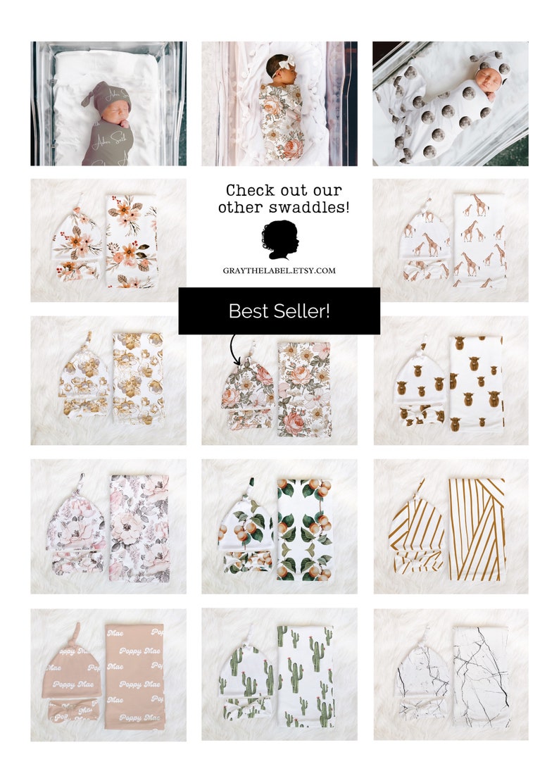 VINTAGE Garden Floral Swaddle Blanket Boho Baby Girl Coming Etsy